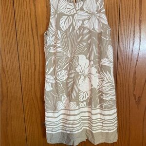 Tommy Bahamas lined linen shift dress